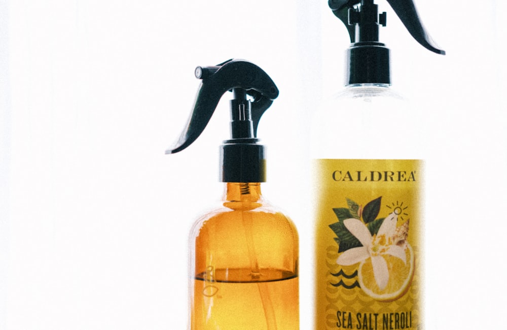 Natural cleaning supplies like baking soda and vinegar
